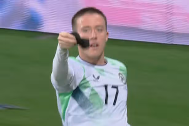 Ireland star Jack Moylan in pointed celebration after scoring vs Israel in Nations League