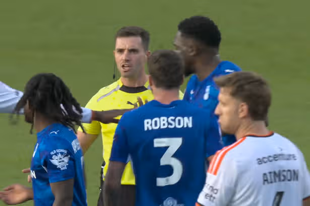 Referee calls half-time two minutes early before U-turn after furious player backlash